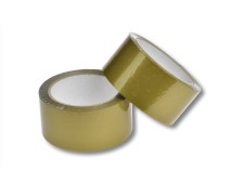 Klebeband Packband PP Acrylatkleber geruscharm 50mm/66m, gold