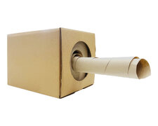 Papierpolster Polstermaterial Rolle 350 mm x 450m 70gr. Braun im Spenderkarton