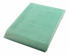 Gitterplane 6,00 x 1,00 m transparent mit grnem Gitter 250 g/m mit Nagelrand verstrkt gefaltet UV-stabil