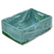 HDPE-Seitenfaltenscke blau-transparent 680 + 430 x 680 mm, 10my, 1000 Stk.