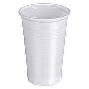 Trinkbecher wei 0,2 l, 200 ml, PP,  70 mm, 100 Stk.