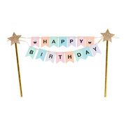 Tortenstecker Cake Topper Happy Birthday  33 x 21cm