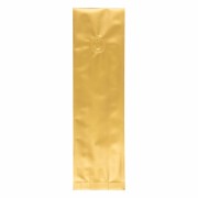 Seitenfaltenbeutel 130+75x380mm Siegelnaht Aromaschutzventil Gold 500 Stk.