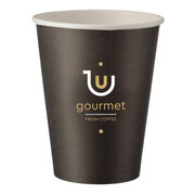 Kaffeebecher CoffeeToGo Pappbecher GOURMET BLACK Fresh Coffee 300ml, 50 Stk.