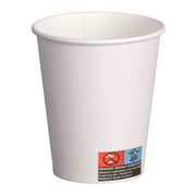 Kaffeebecher CoffeeToGo Pappbecher Trinkbecher wei 200ml, 50 Stk.