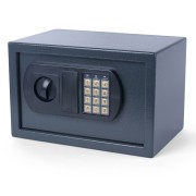 Tresor Safe 31x20x20cm mit elektronischem Zahlenschloss fr Tisch/Wandmontage anthrazit