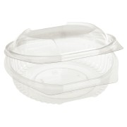 BIO Salatschalen fixer Deckel Bio-Kunststoff (PLA) transparent  600ml, 50 Stk.