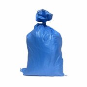 Schwerlastsack Gewebesack Hochwassersack Getreidesack Lagersack PP mit rotem Streifen 500 x 800 mm 30 kg blau