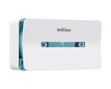 Satino Jumbo Doppelrollen-Toilettenpapierspender Centerfeed mit Innenabwicklung, CF2, wei�