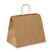 Papiertragetasche Kordeltasche 80g braun 320 + 215 x 270mm