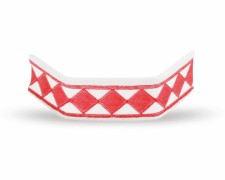 U-Clipse Verschlussclipse Beutelverschlsse 33 mm Rot-Weiss Papier, 1000 Stk.