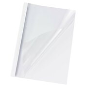 Thermobindemappen A4, 6mm fr 60 Blatt, wei,  10 Stk.