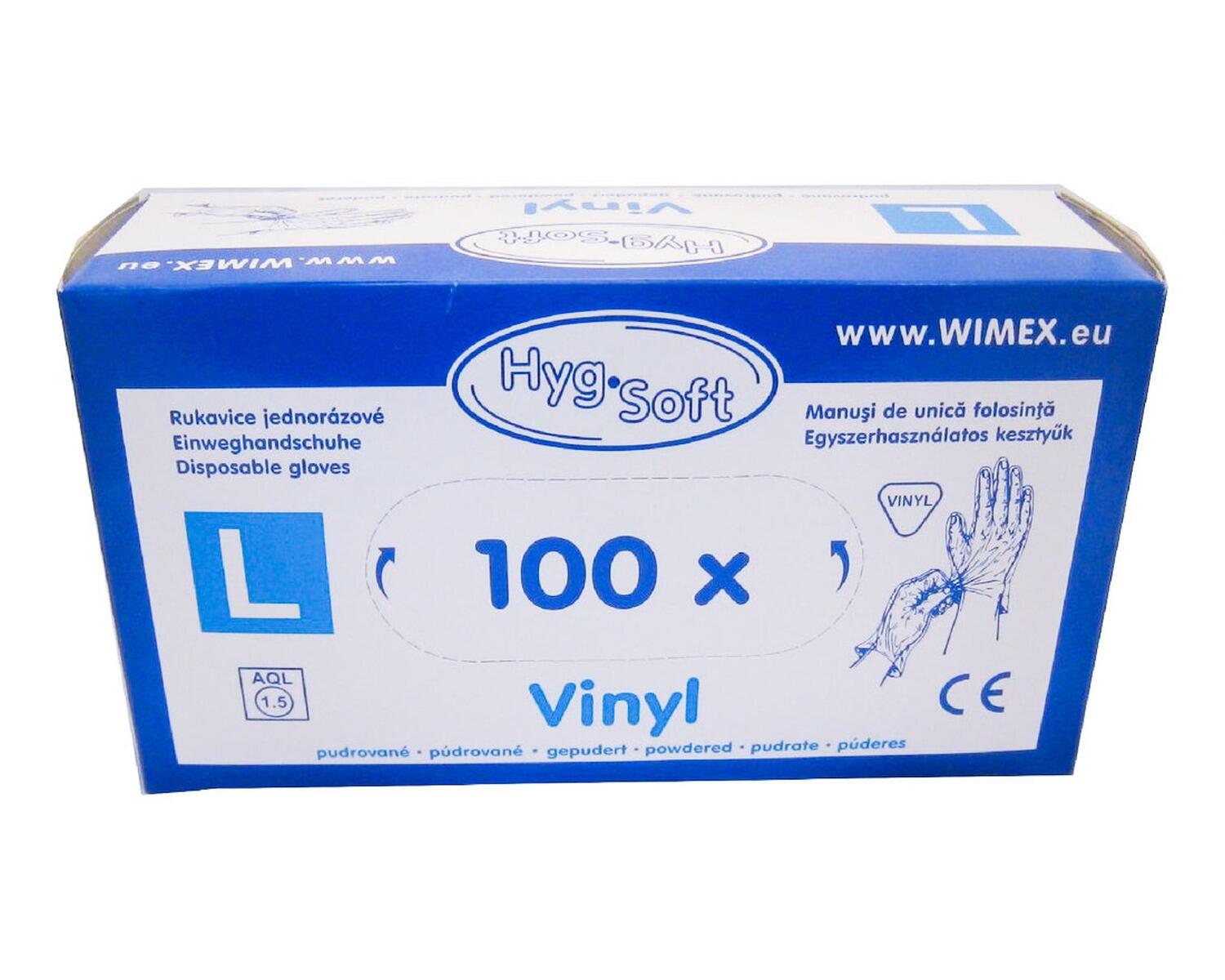 Vinyl Einweghandschuhe Vinylhandschuhe gepudert Gre L, 100 Stk.