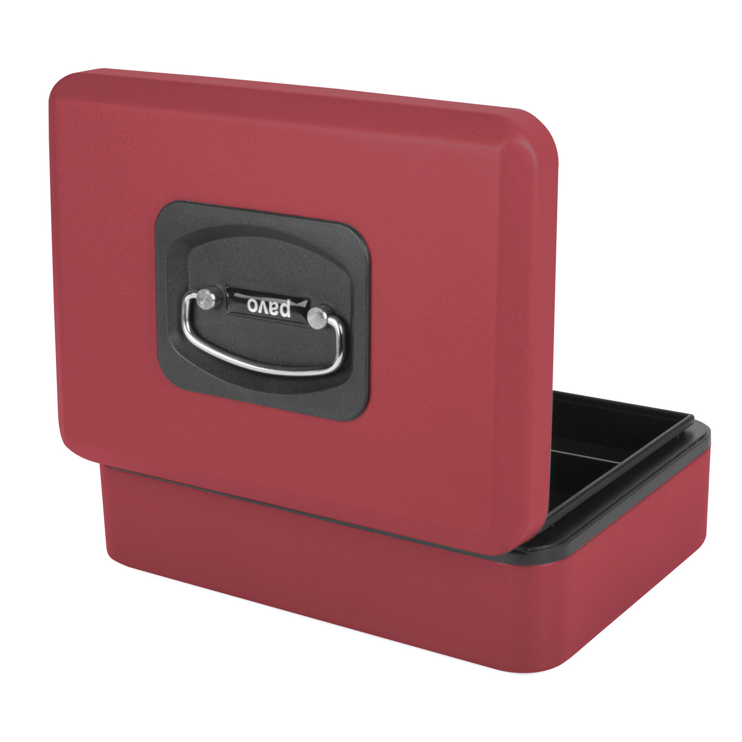 Deluxe Geldkassette mit praktischer ffnungsfunktion 250mm, rot