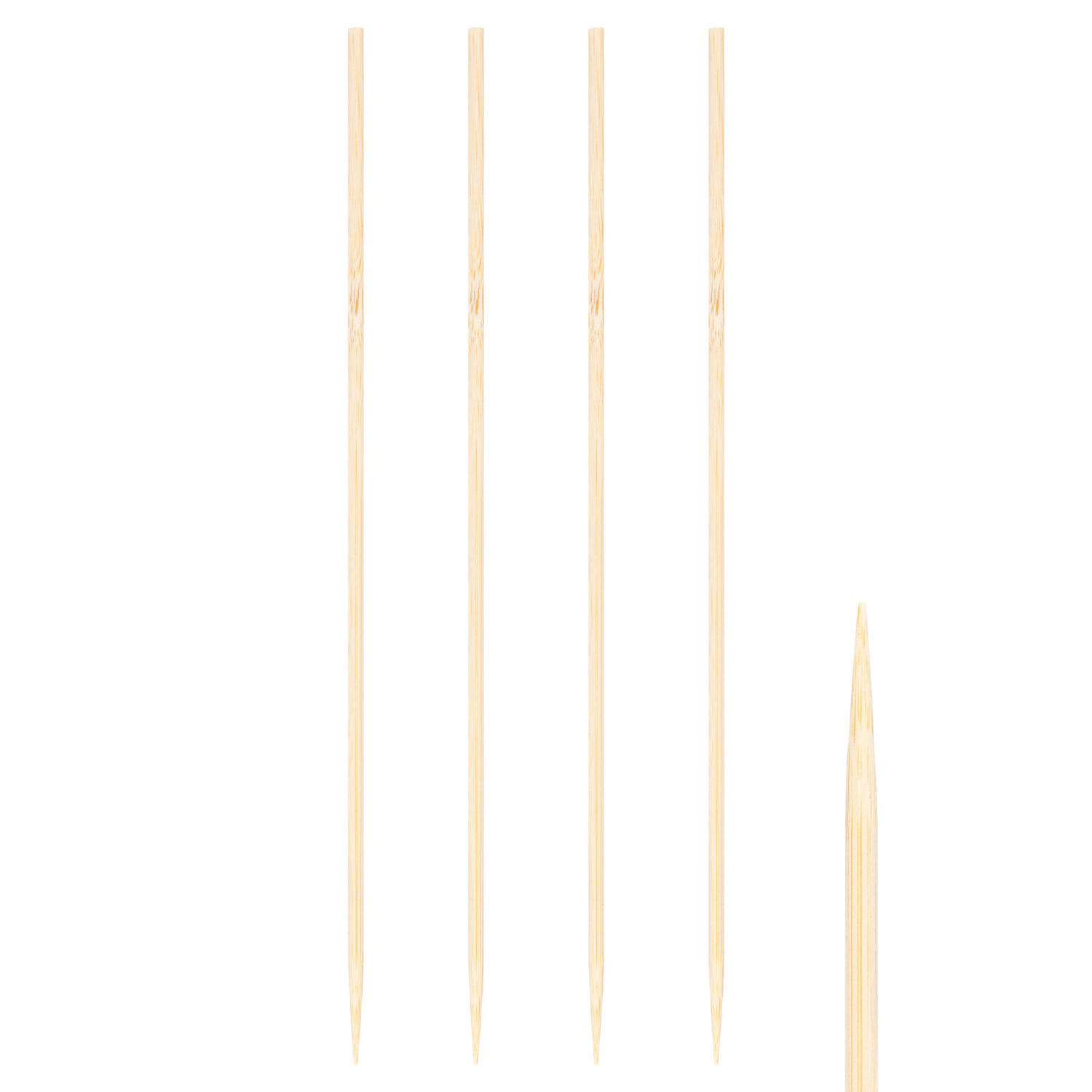 Schaschlikspiee aus Bambus, 4mm, 40cm, 250 Stk.