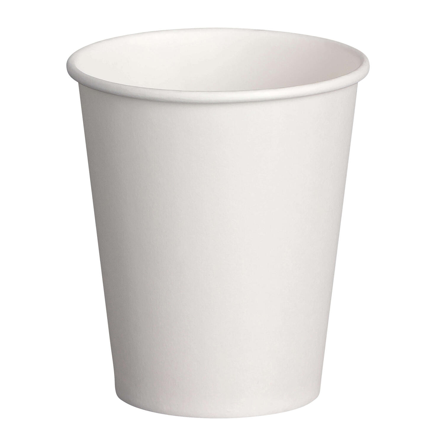 Pappbecher wei 200ml unbedruckt fr Weiterverarbeitung Bedruckung, 50 Stk.