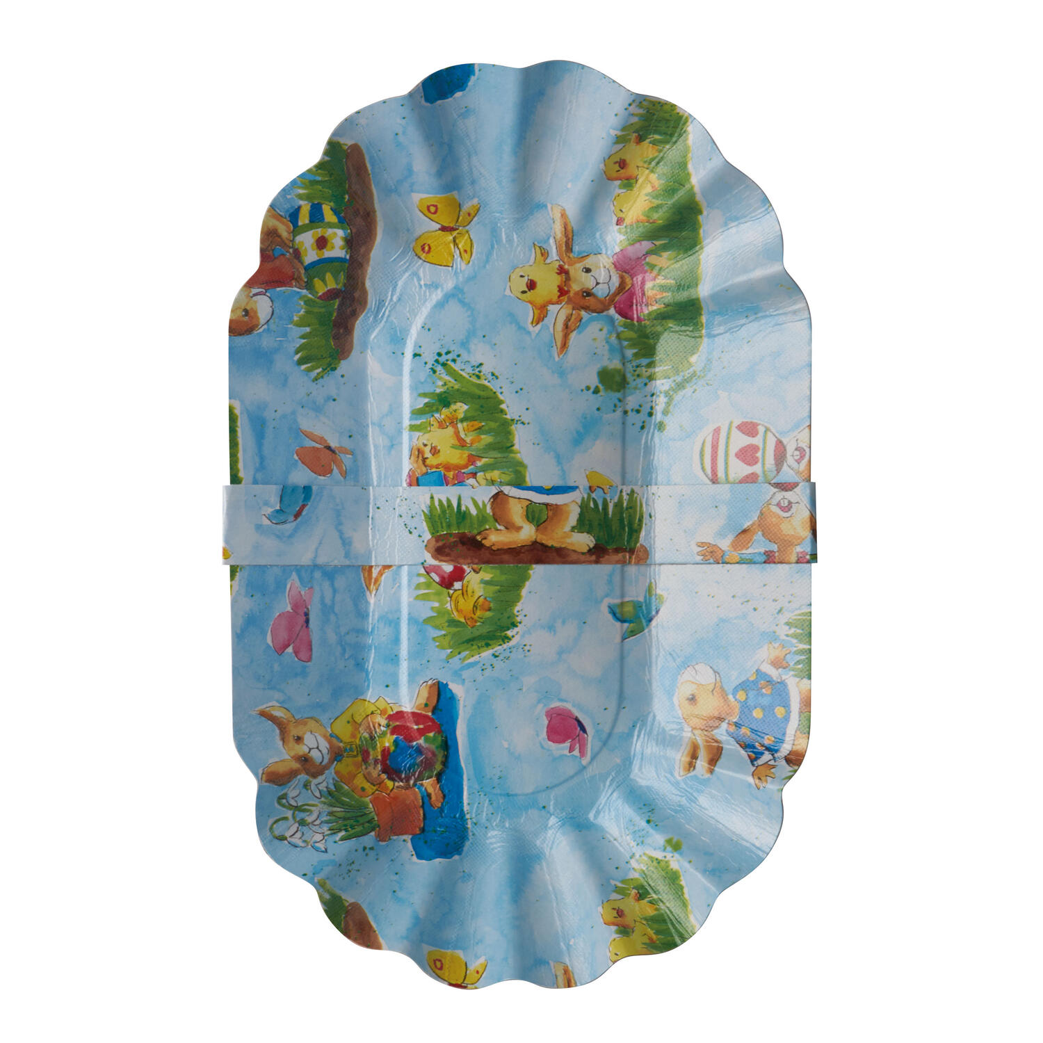 Osterschalen Osterk�rbchen oval mit Henkel 28 x 16 cm Ostern sortiert, 3 Stk.