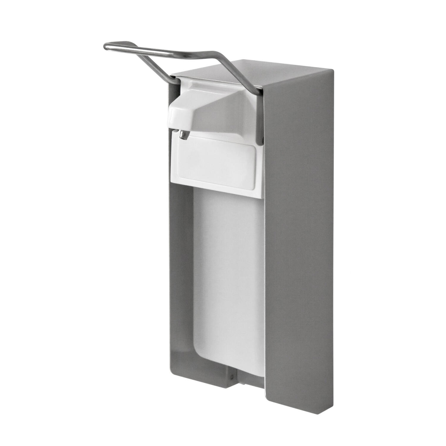 TEMDEX Desinfektionsmittelspender 175x110x330mm Alugeh�use mit Edelstahlpumpe 1000ml, kurzer Armhebel