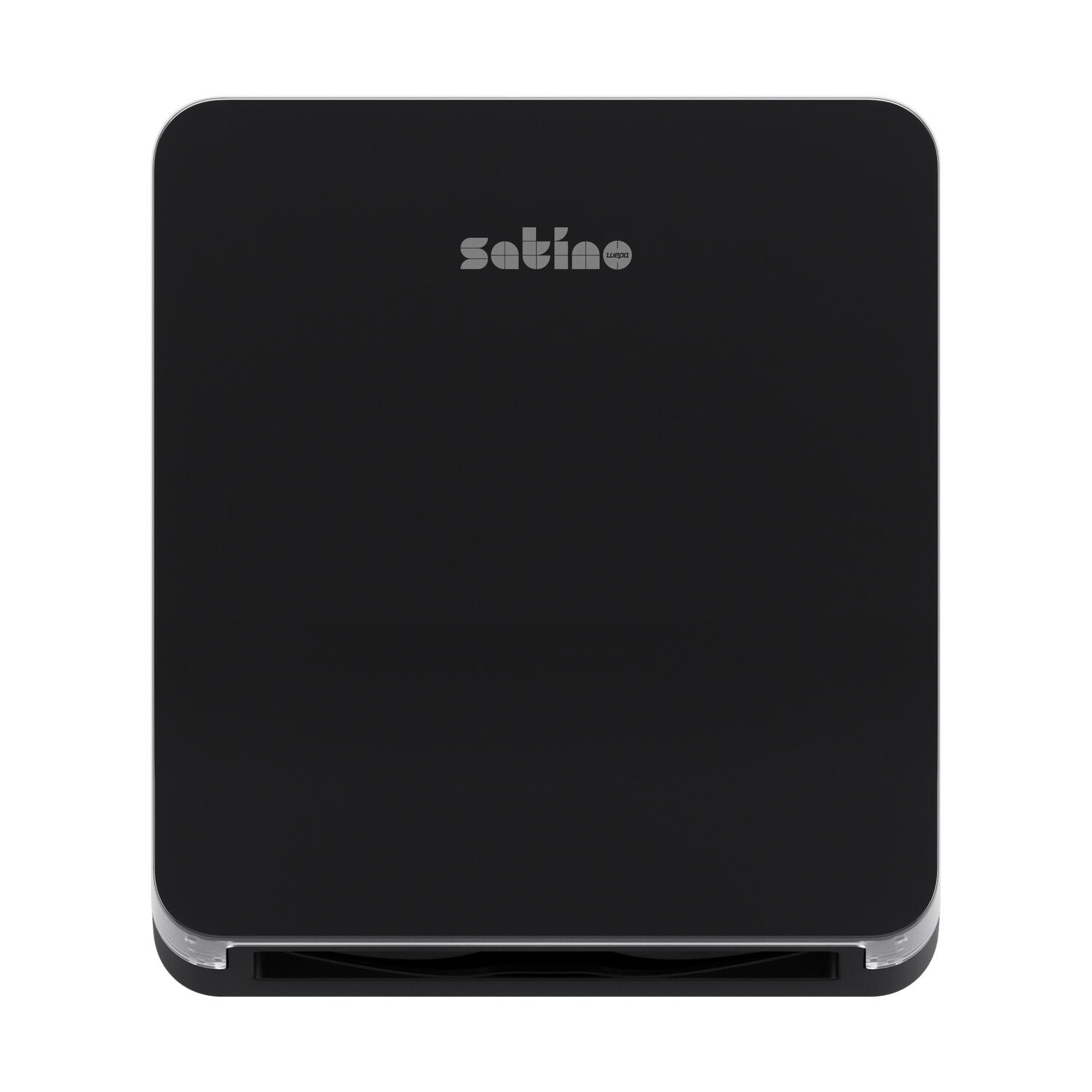 Satino Hyginity Falthandtuchspender Interfold S, System PT2, 34,3 cm x 30,1 cm x 12,9 cm, schwarz