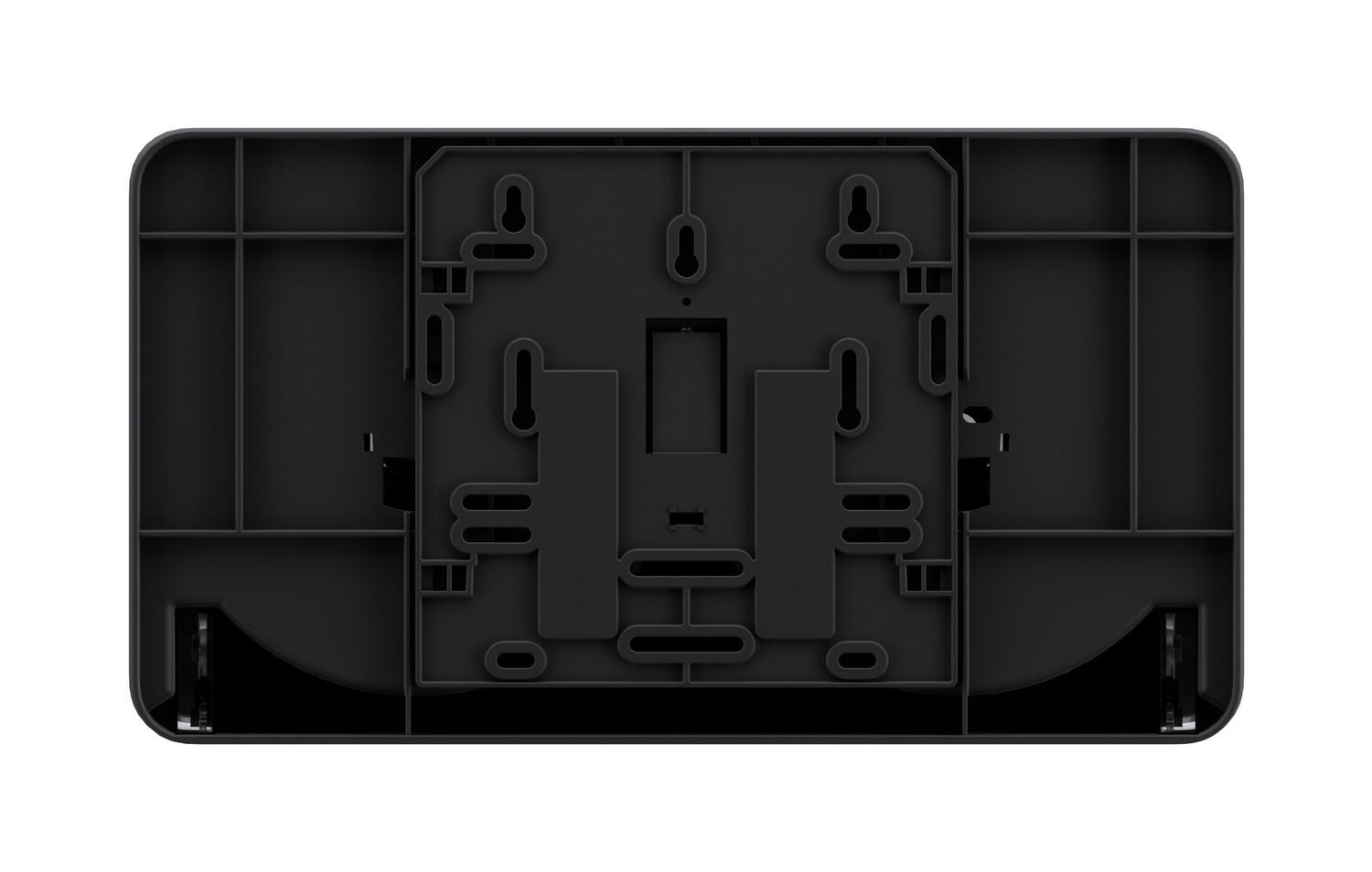 Satino Jumbo Doppelrollen-Toilettenpapierspender Centerfeed mit Innenabwicklung, CF2, schwarz