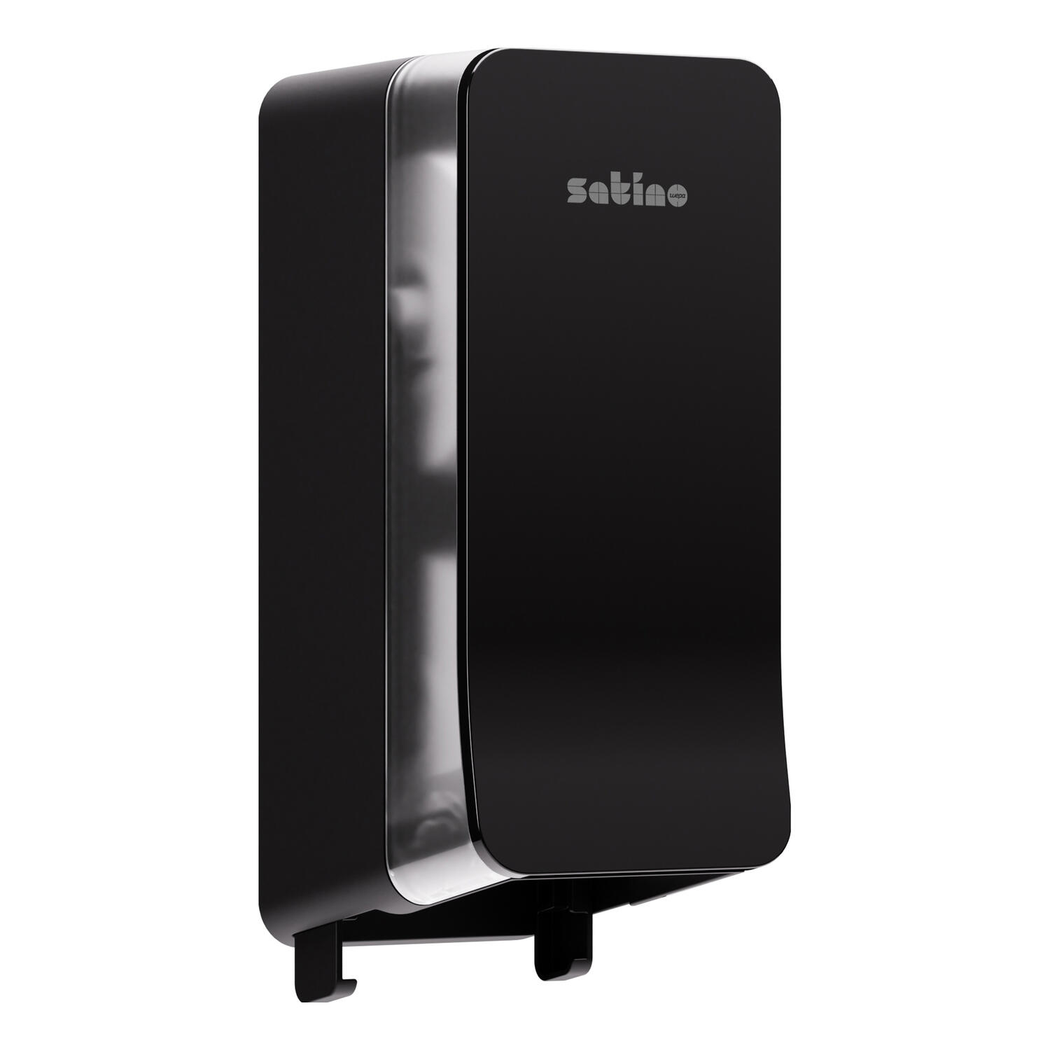 Satino System Doppelrollen Toilettenpapierspender JT3 System schwarz