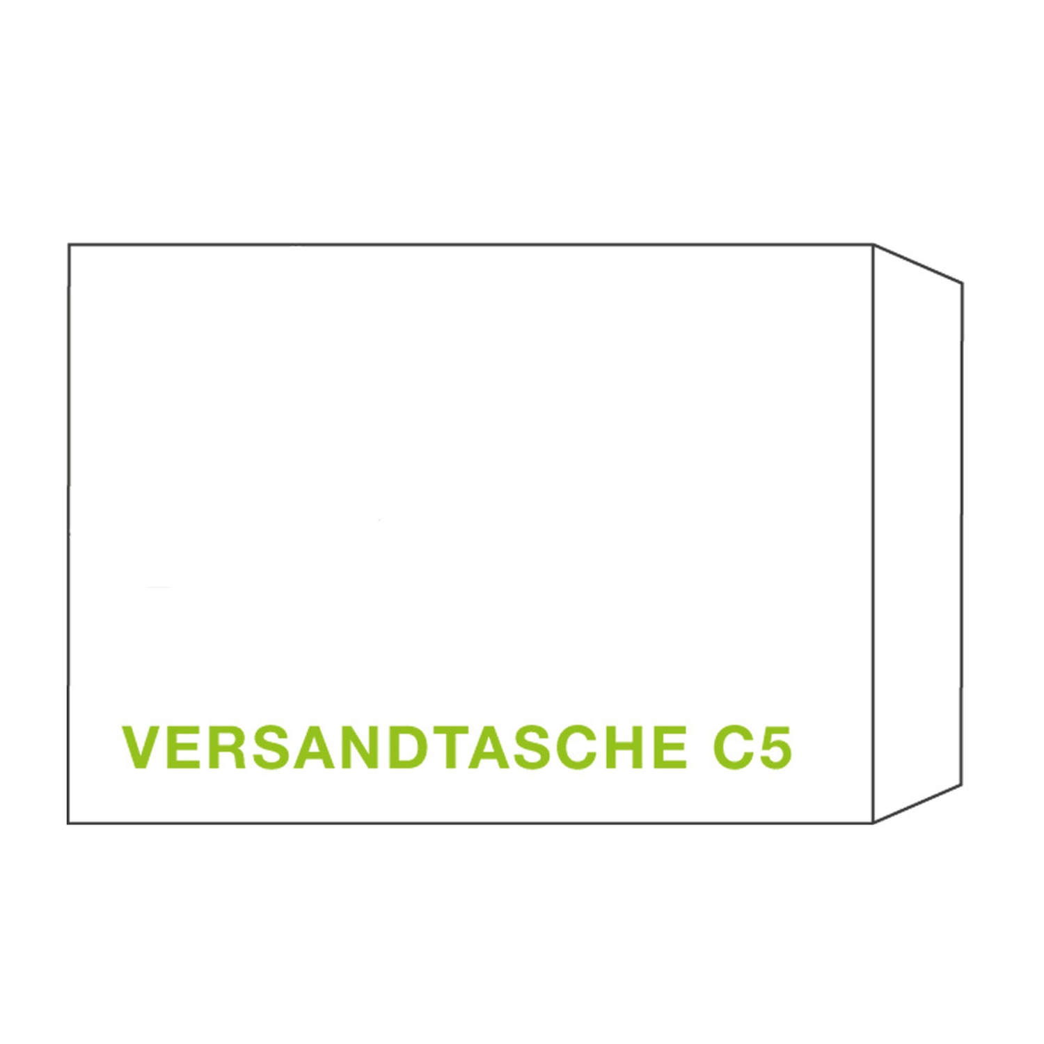 KI Versandtasche C5T 162x229mm wei, 90 gr. Haftstreifen, 100 Stk.