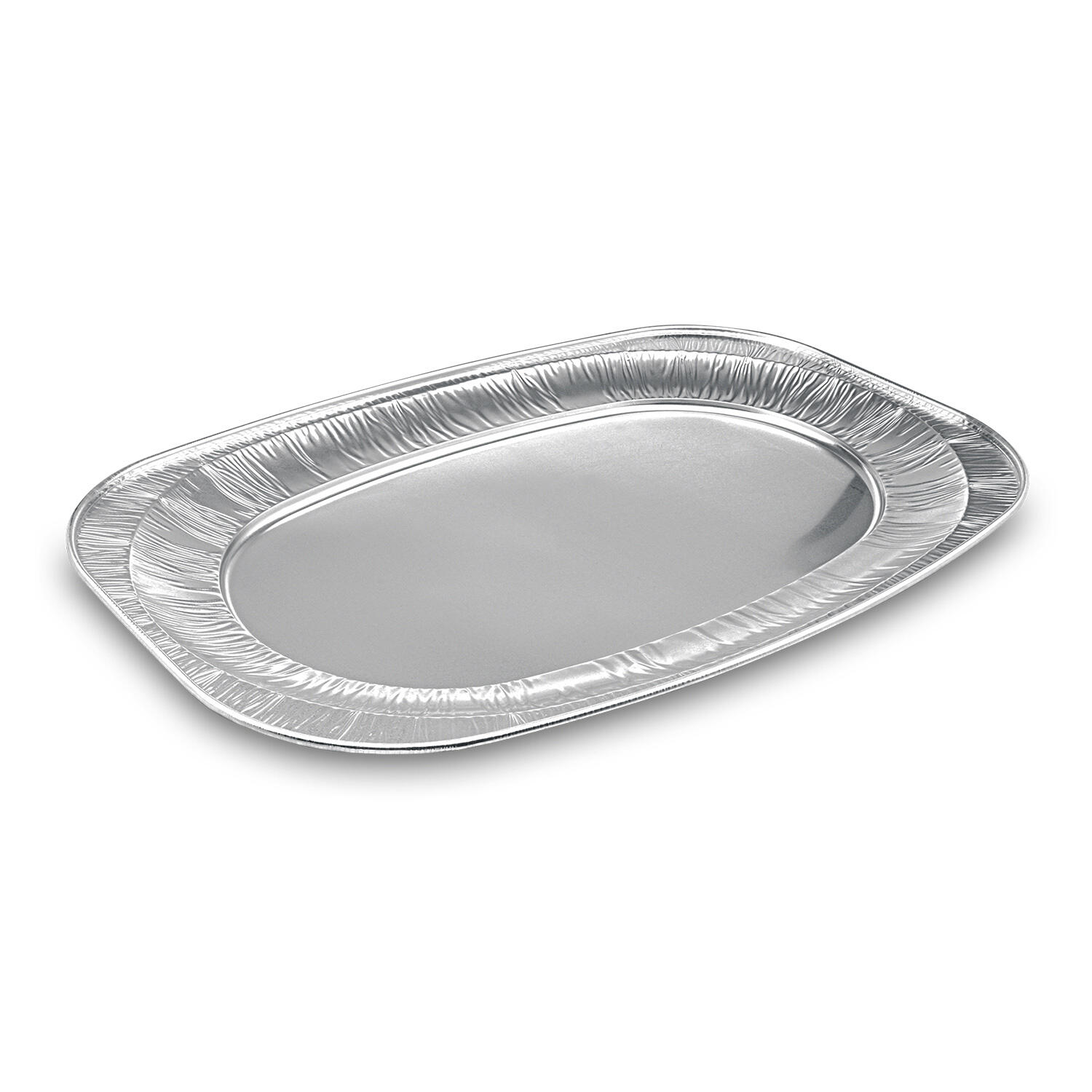 Alu-Catering-Platte, Aluminium-Partyplatte Servierplatte 55 x 36 cm, 10 Stk.