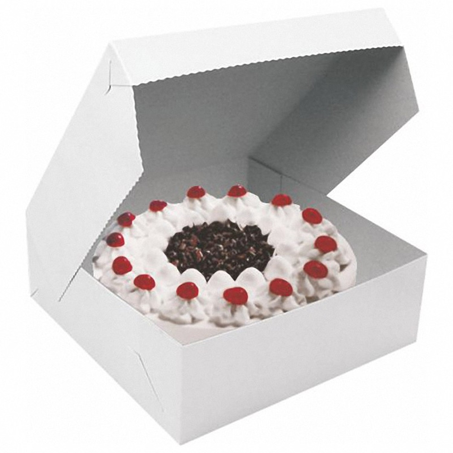 Kuchenkarton Tortenkarton 20x20x10cm, wei, 10 Stk.