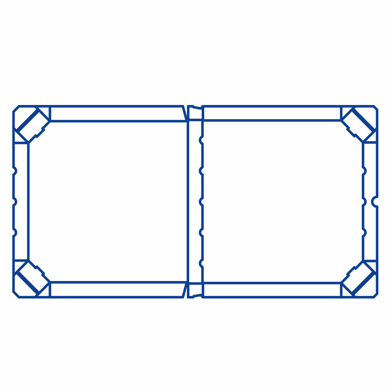 Pizzakarton aus Mikrowellpappe mit neutralem Motiv, 32 x 32 x 3 cm, 100 Stk.