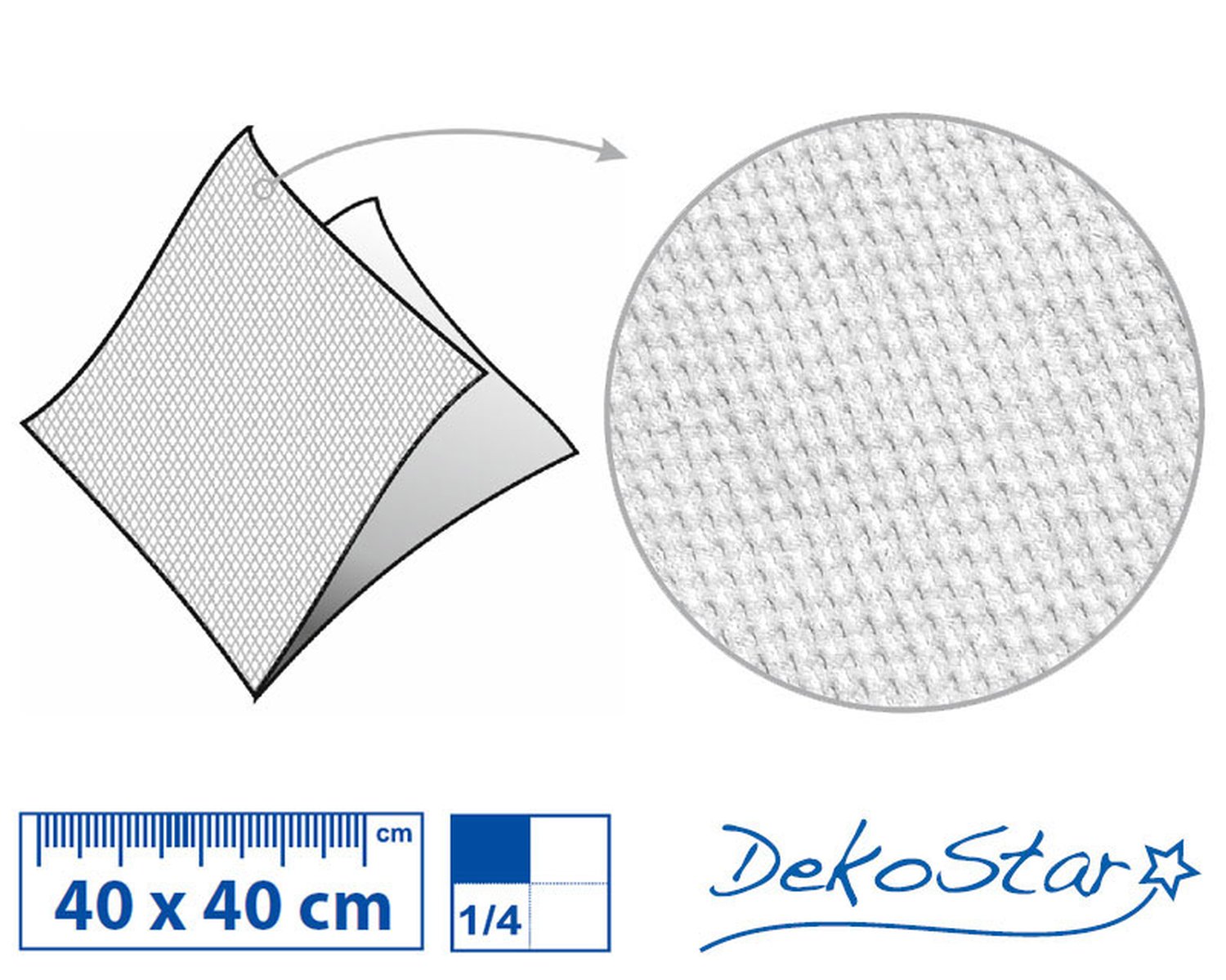 Servietten DekoStar 40 x 40 cm, dunkelblau, 40 Stk.