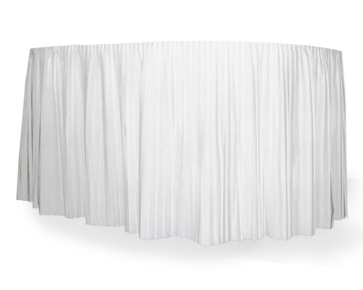 Tischskirting Tischverkleidung selbstklebend, Airlaid, 4m x 72cm wei