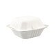 Burger-BoxenausBagasse,naturwei,15x15cm,25Stk.