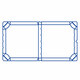 Pizzakarton aus Mikrowellpappe mit neutralem Motiv, 26 x 26 x 3 cm, 100 Stk.